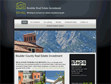 Tablet Screenshot of boulderrealestateinvestment.com